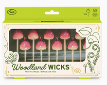 Load image into Gallery viewer, Woodland Wicks - Mushroom Birthday Canles - Set of 10