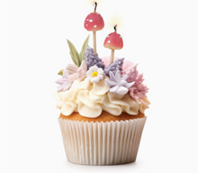 Load image into Gallery viewer, Woodland Wicks - Mushroom Birthday Canles - Set of 10