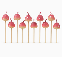 Load image into Gallery viewer, Woodland Wicks - Mushroom Birthday Canles - Set of 10