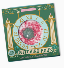 Load image into Gallery viewer, The Witching Hour Lemongrass Bath Bomb with Aventurine
