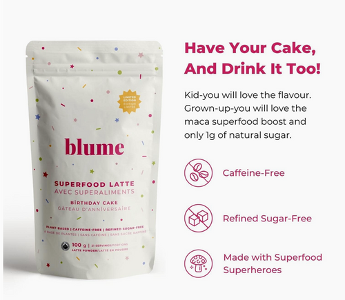 Superfood Latte Powder, Birthday Cake