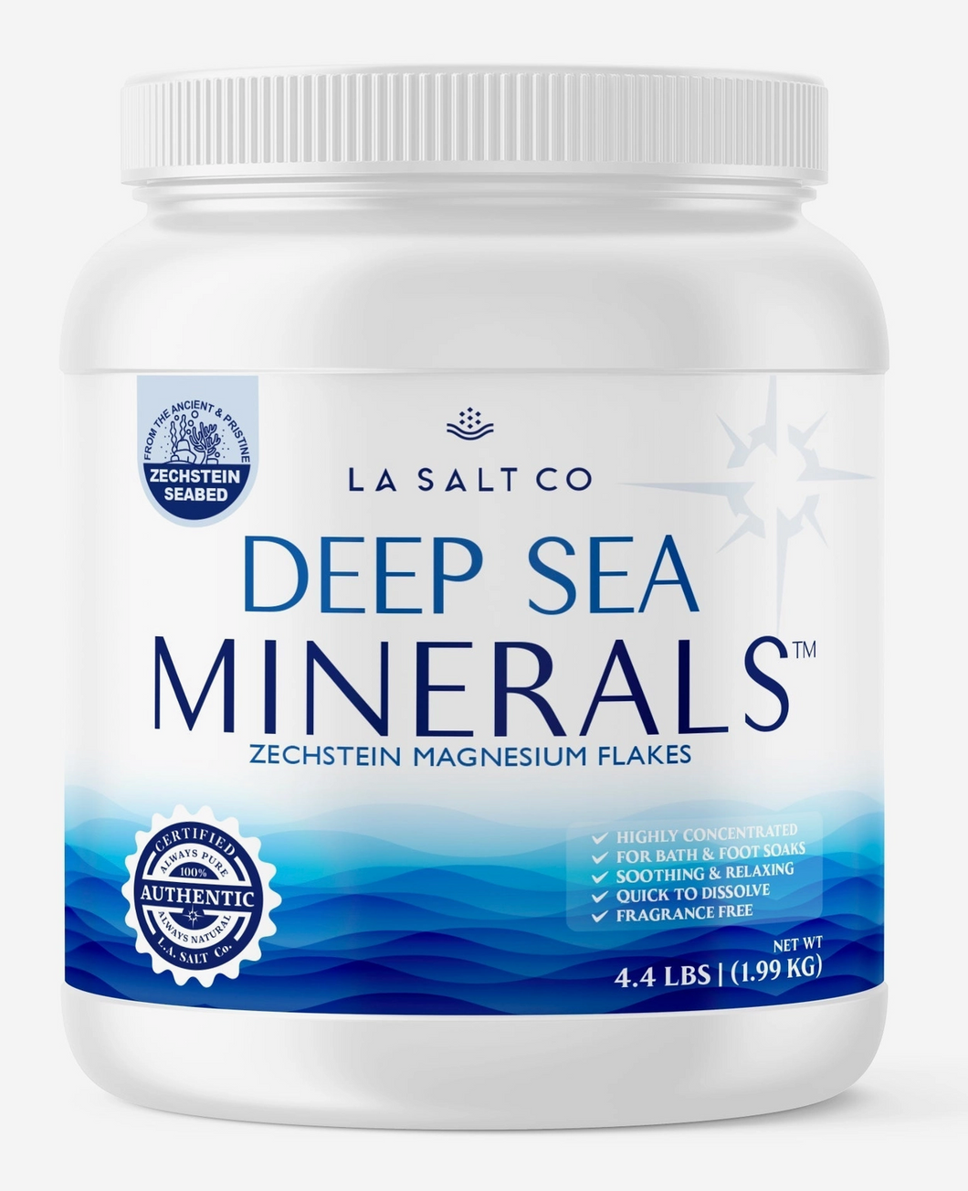 4.4 lb Deep Sea Minerals® Magnesium Flakes Jar