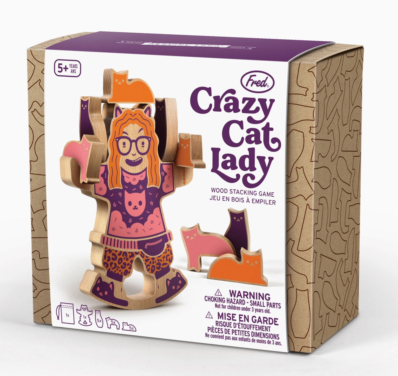 Crazy Cat Lady- Wooden Stacking Game – Relax Salt Rooms