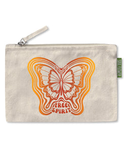 Free Spirit Butterfly Large Zipper Pouch
