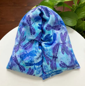 Lavender Neck Wrap - Blue/Purple Dragonfly
