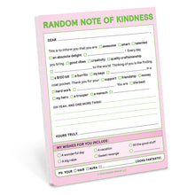 Load image into Gallery viewer, Random Note of Kindness Nifty Note Pad