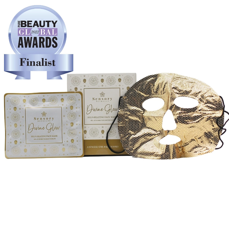Box Sensory Retreats Divine Glow SelfHeating Face Mask Relax Salt Rooms