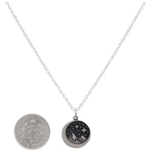 Load image into Gallery viewer, Sterling Silver 18 Inch Snow Cap Mountain Charm Necklace