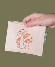 Load image into Gallery viewer, Three Little Mushrooms Small Zipper Pouch