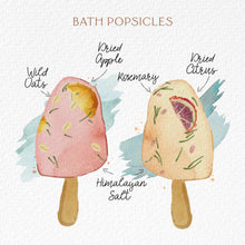 Load image into Gallery viewer, Botanical Bath Clay Pops with Dried Fruit and Epsom Salt