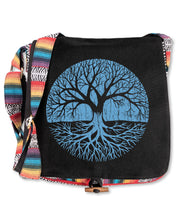 Load image into Gallery viewer, Tree of Life Messenger Bag - Black