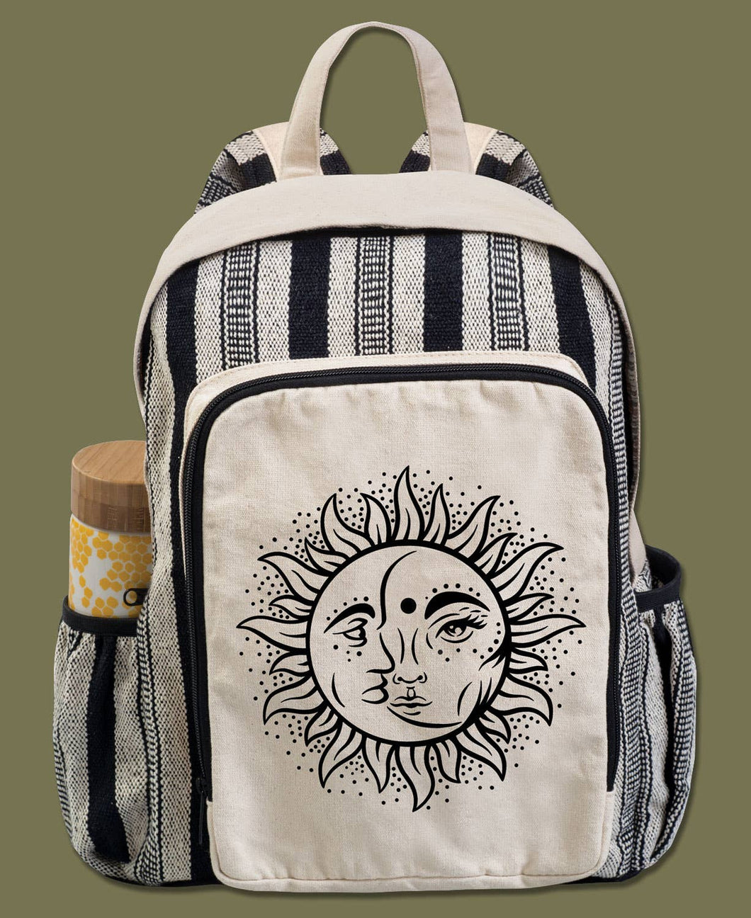 Moon and Sun Canvas Backpack