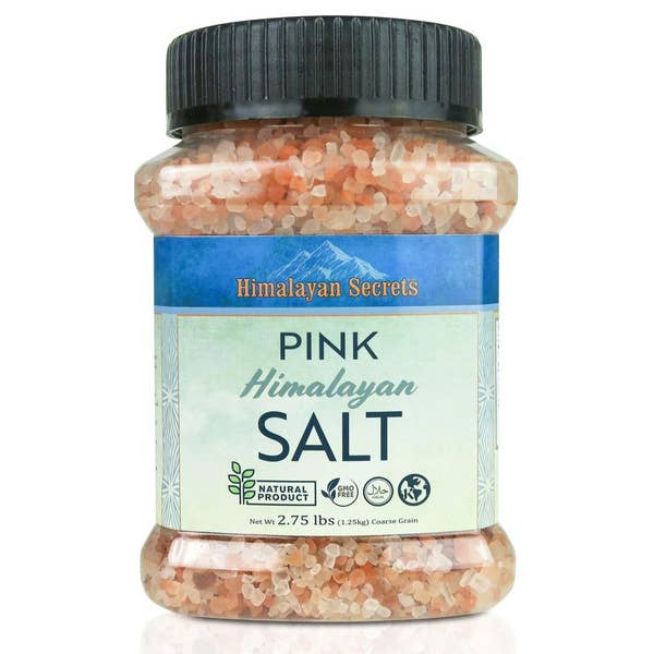 2.75 LB Jar Edible Himalayan Dark Pink Salt Coarse